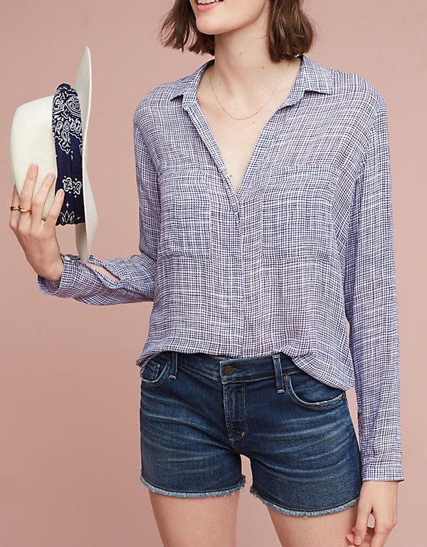 2017 Women work blouses deep v-neck long sleeve shirts for women