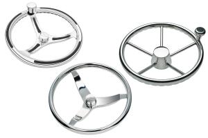 Quality 3/4&quot; Tapered Shaft Sailboat Steering Wheel Highly Polished Marine Yacht Accessories wholesale