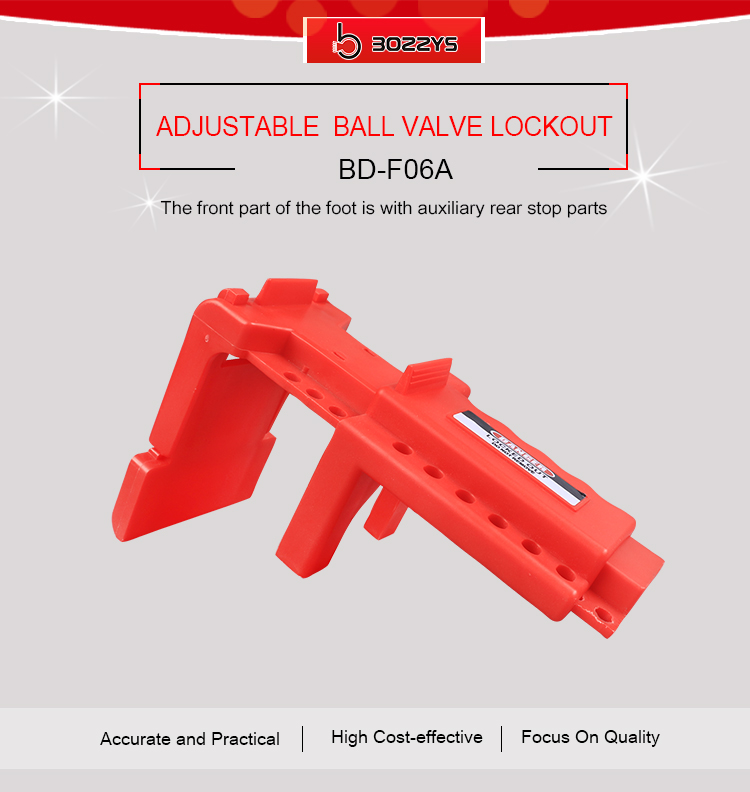 BOSHI Industrial Safety Multifunction Adjustable Ball Valve Lockout