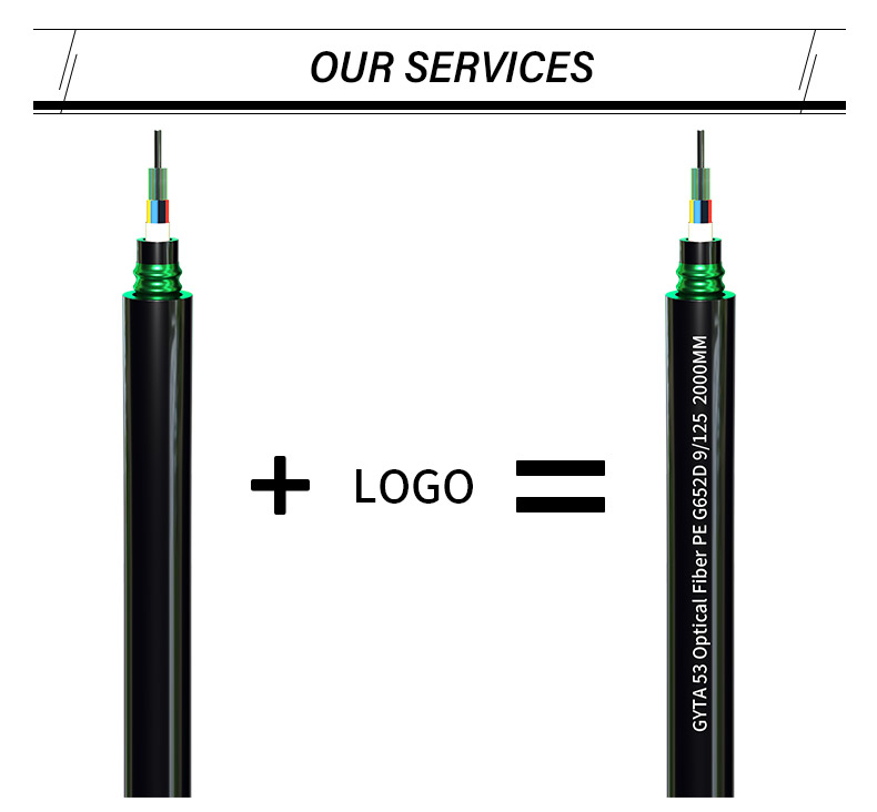 Customized Color PVC LSZH LSOH PE HDPE Jacket HXCOWO Fiber Optic Cable With Messenger