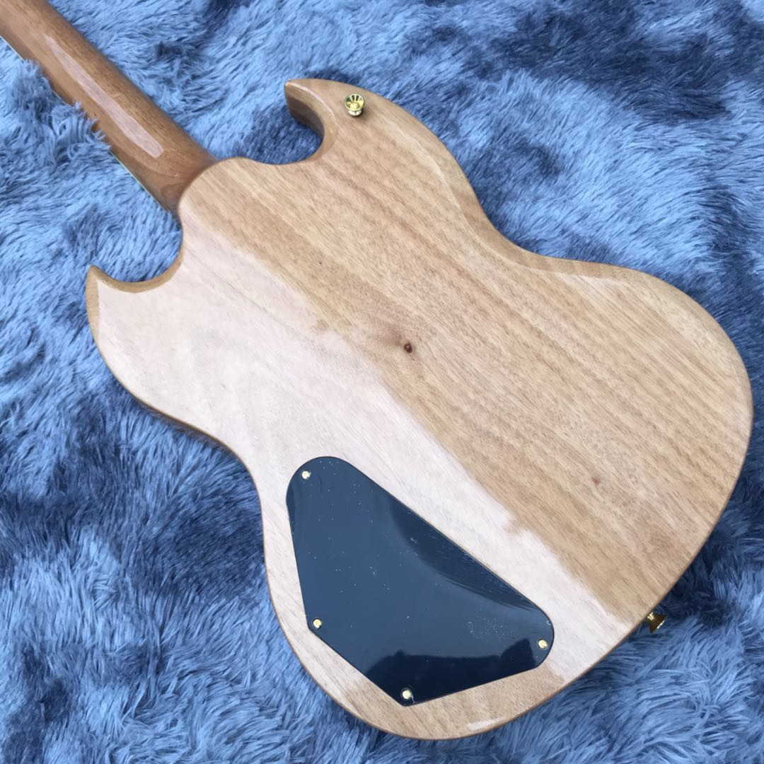 Custom F Hole SG Electric Guitar Mahogany Body Neck