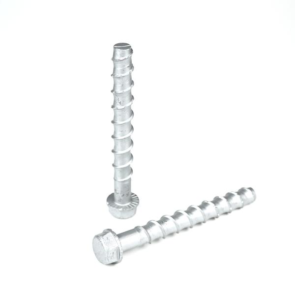 Flat Head Style Stainless Steel Hexagonal Cement Screws Ideal for Concrete
