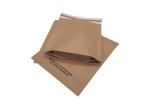 370x450mm Biodegradable Paper Bags 80mm Flap Recycled Kraft Paper Bags