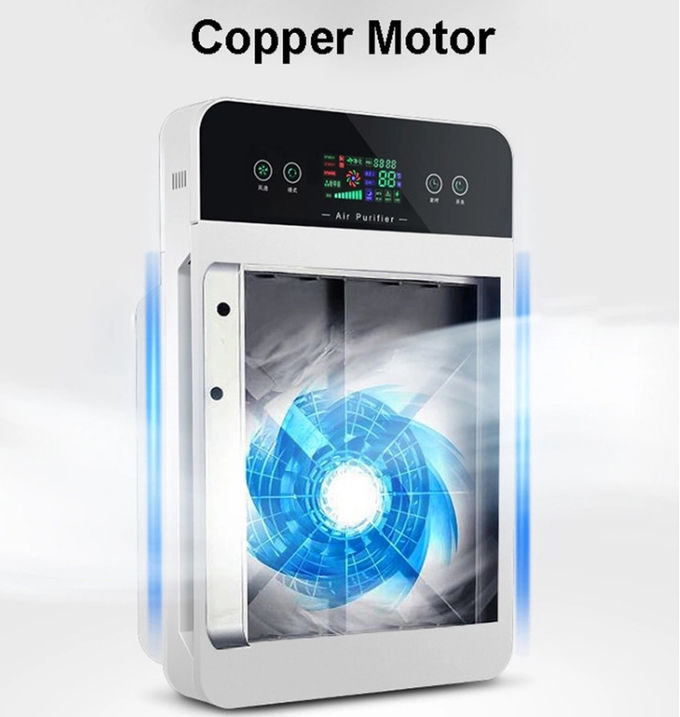 PM2.5 Detection 48W 180M3/H Carbon Filter Hepa Cleaner