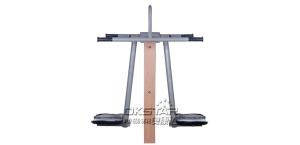 Quality outdoor exercise equipment park wood double pendulum wholesale