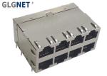 Wave Soldering 10G 2x4 Magnetic RJ45 Jack