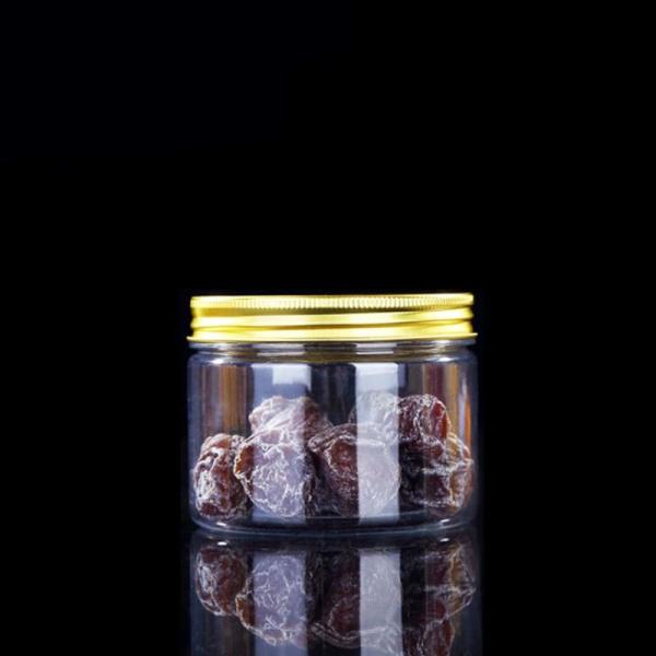 Food Packaging Empty Cookies Storage Plastic Container Jar 100ml 200ml Clear
