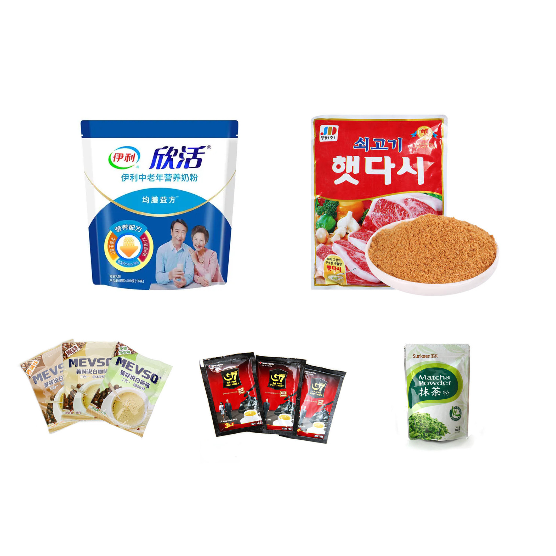 Automatic 300g 500g Premade Bag Packing Machine For Milk Powder Coffee Powder