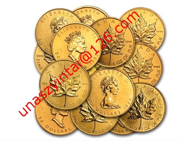 Elizabeth Canada maple leaf coins original