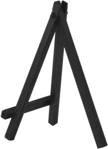 Quality 5 Inch Black A Frame Wooden Tripod Art Easel For Small Canvases Cards Photos Notices wholesale