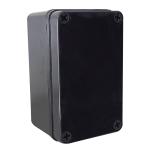 Black Color Plastic Waterproof Electrical Junction Box / Electrical Connection