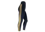 High Waist Golden Side Panel Brushed Leggings Fleece Lined Legging