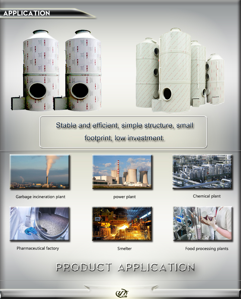 600kg Wet Scrubber Adsorption Column for Waste Gas Dust Collection at Affordable