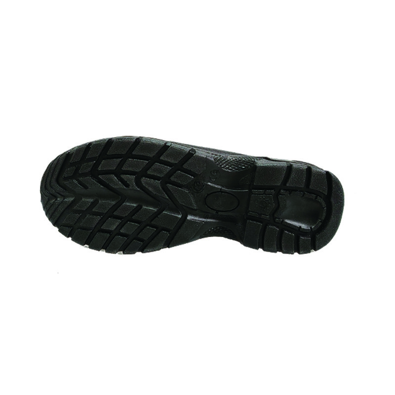 Shengjie Mid-Top Black Anti-Smash Steel Toe Anti-Puncture Work Shoes Men'S Embossed Leather Work Safety Shoes