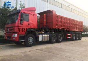Quality 50 Tons Tipper Dump Semi Trailer 30-45m3 Volume For Transport Sand Stone wholesale