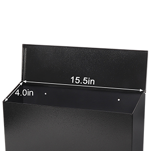 Apartment Outdoor Package and Newspaper Storage Box with Customizable Logo and Red Flag