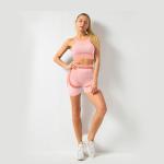 S M L Gym Shorts And Sports Bra Set Sexy Strappy Seamless Set Sexy Mesh