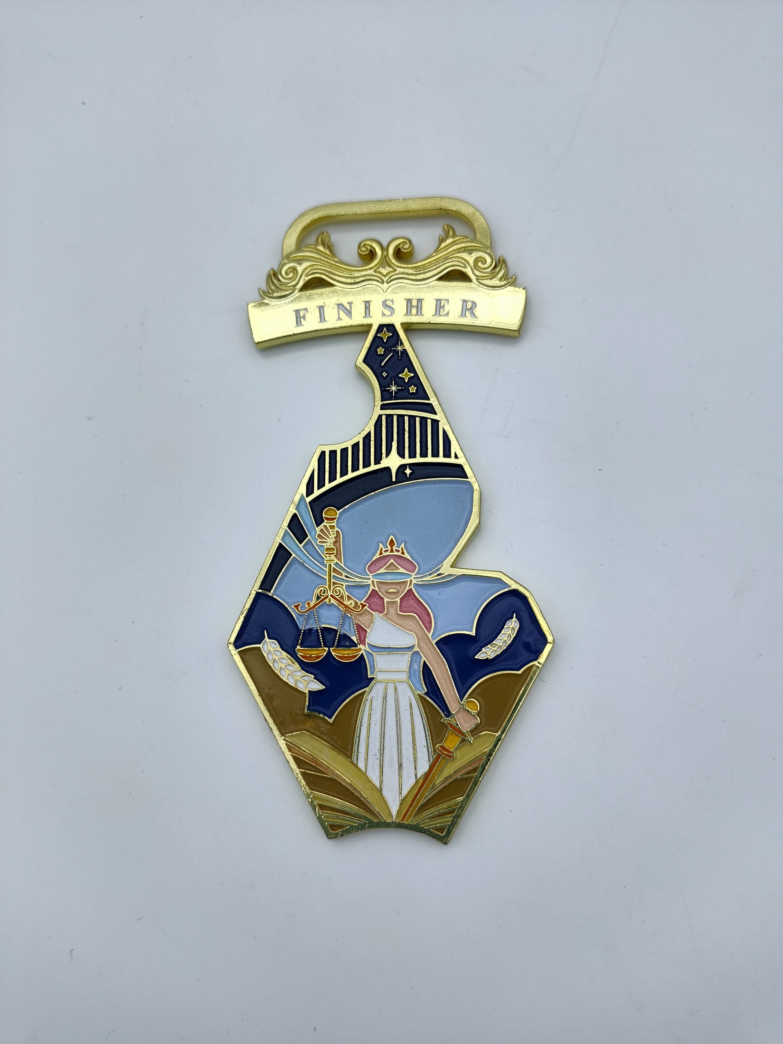 Electroplating Zinc Alloy Medal Statue Of Liberty Printed For Sporting Events