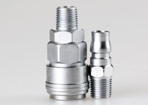 Quality 1/8 -1/2 Inch Pneumatic Quick Disconnect Couplings , LSQ-AA Pneumatic Connectors wholesale
