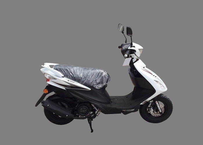 Two Wheel Gasoline Powered Motor Scooters Large Fuel Tank Electric / Kick Start