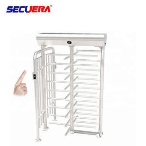 Quality RFID card integrated motorised 304 stainless steel full height high entry exit turnstile barrier gate wholesale