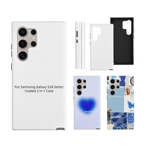 Quality 3D Sublimation Coated Tough 2 In 1 Mobile Cover For SamSung Galaxy S24 25 23 wholesale