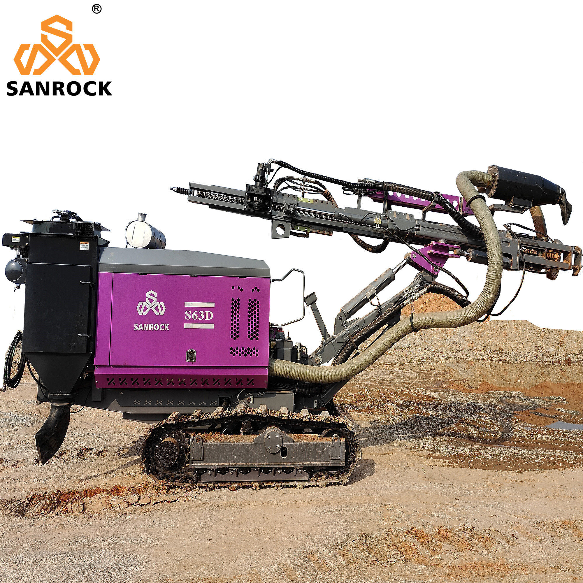 Mining Hydraulic Integrated Drilling Equipment 206KW Diesel Engine Drilling Rig Machine