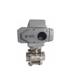 ISO 5211 High Pad Electric Actuated Ball Valve Stainless Steel Thread Connection