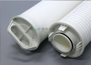 Quality OD 165mm High Filtration Area 40'' 0.5/1/5/10 Micron RO Water Filter Pleated For Industrial Filtration wholesale