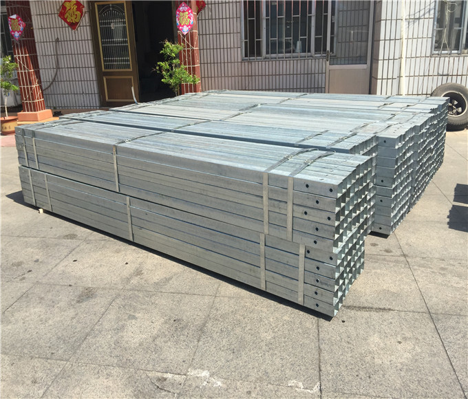 Stable Performance Galvanized Steel Tubing Square Sign Post Easy Installation