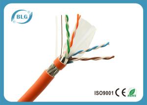 Quality 23AWG Solid Full Copper Cat6 Cable Bulk , Network Communication Cat 6 Ethernet Cable wholesale