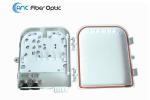 Outdoor Wall Mount Fiber Optic Termination Boxes 8 Port for 1x4 1x8 PLC Splitter