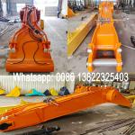 Construction Work Excavator Long Reach Arm 22m With Bucket For Dredging