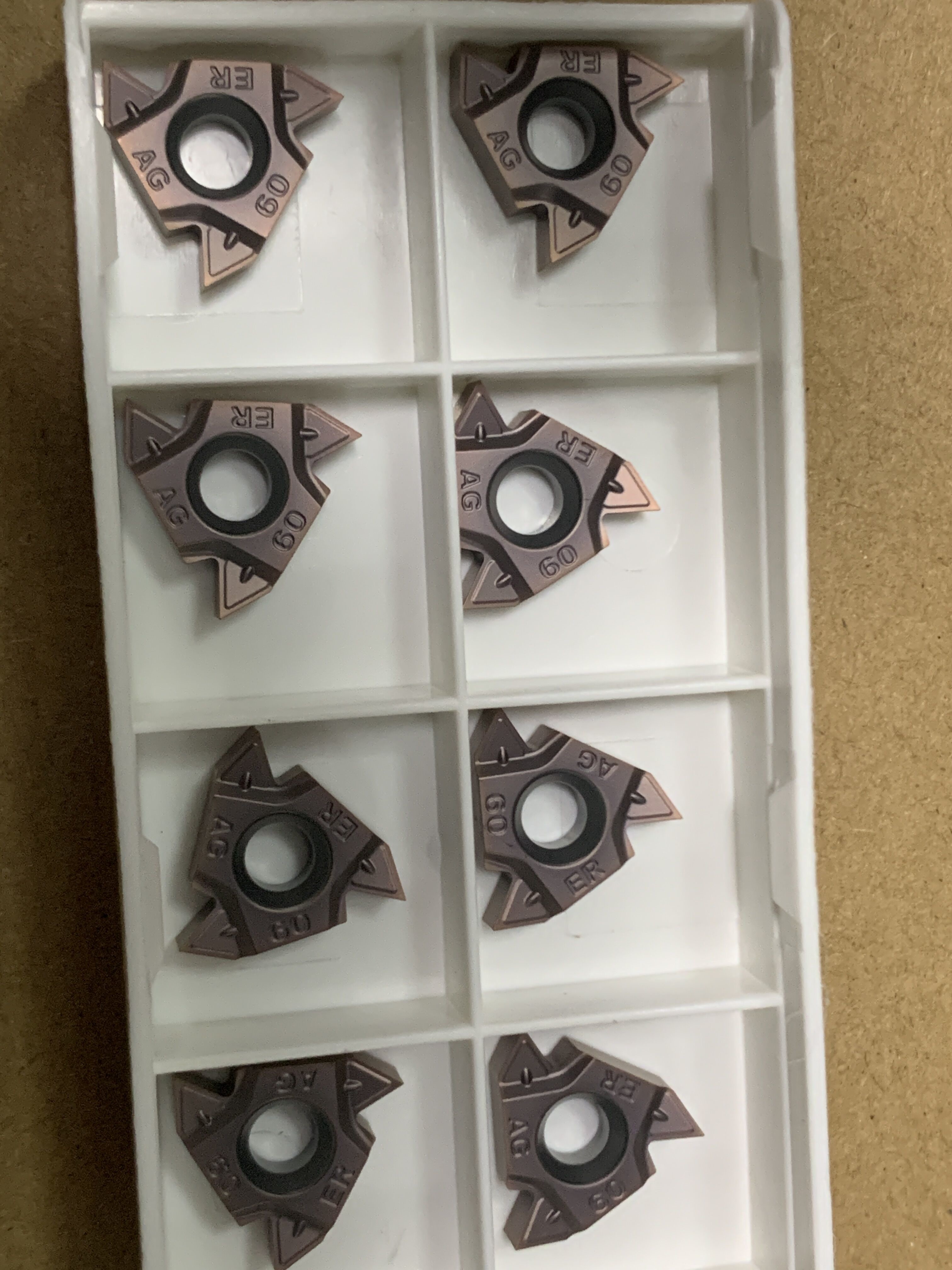 CNC Tungsten Carbide Threading Insert 11ER/IR AG60 CVD Coating Cutting