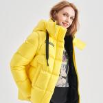 FODARLLOY Wholesale Cotton Fabric Puffy Slim Jacket Ladies Winter Long Coat