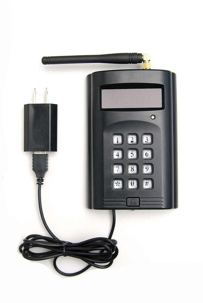 Wireless call system equipment small transmitter keyboard and waterproof wrist watch receiver