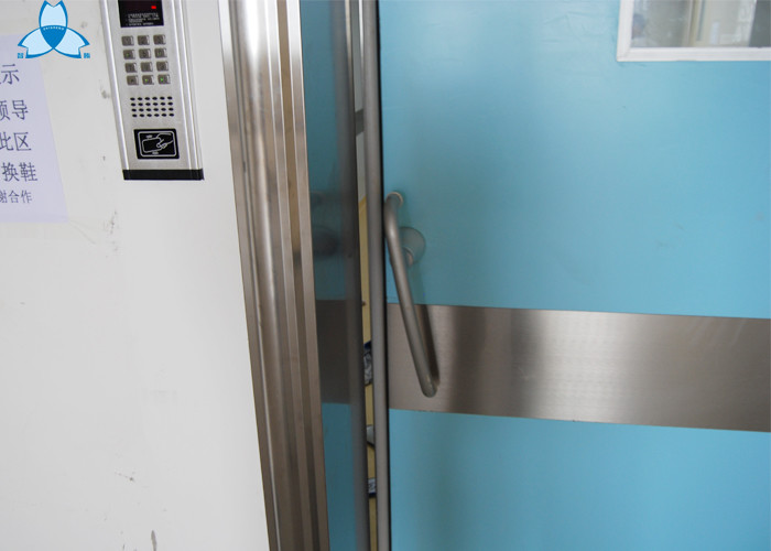 Outside Powder Coated Hospital Air Filter Blue Color With Single Swing Door