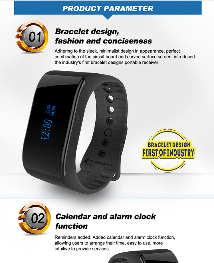 Hot sale long range exquisite wireless hospital nurse wrist watch pager calling system