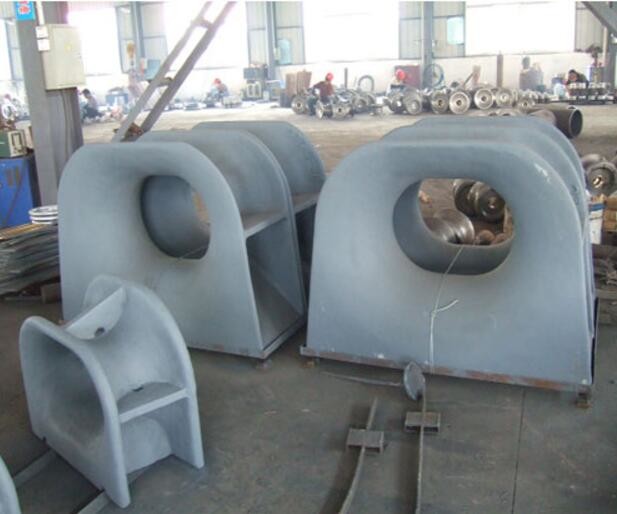 Cast Iron Deck Mounted Panama Chock , Type A Din 81915 Chock Customized Color