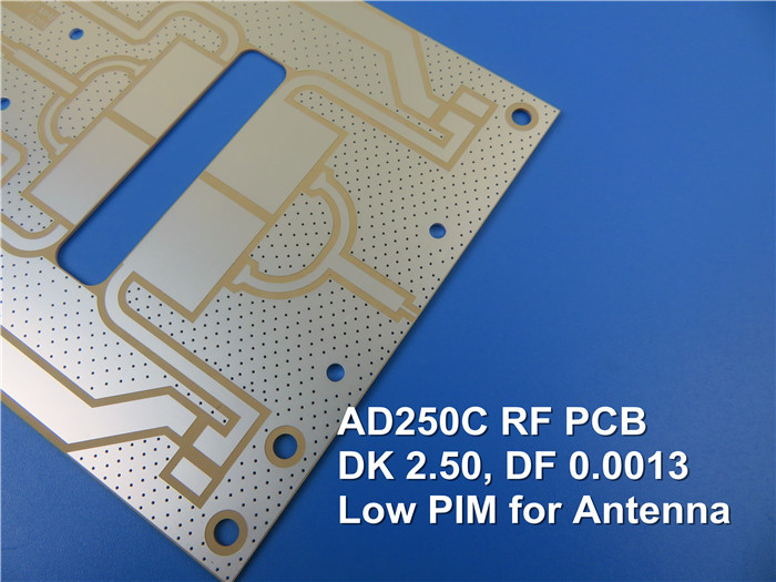 60mil AD250C Double Sided Rigid Circuit Board With Hot Air Soldering Level