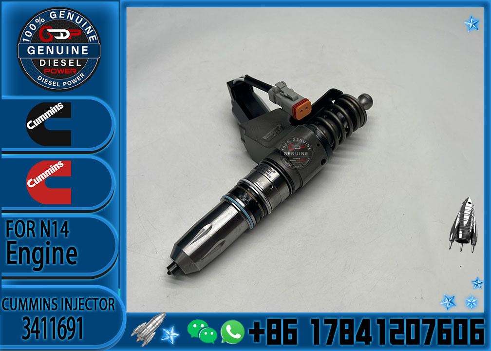 Original N14 Diesel Machinery Engine Parts 3411766 Fuel Injector For Cummins