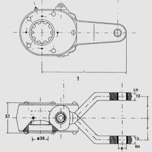 Quality high quality DAF 285951 Manual Slack Adjusters air brake system wholesale