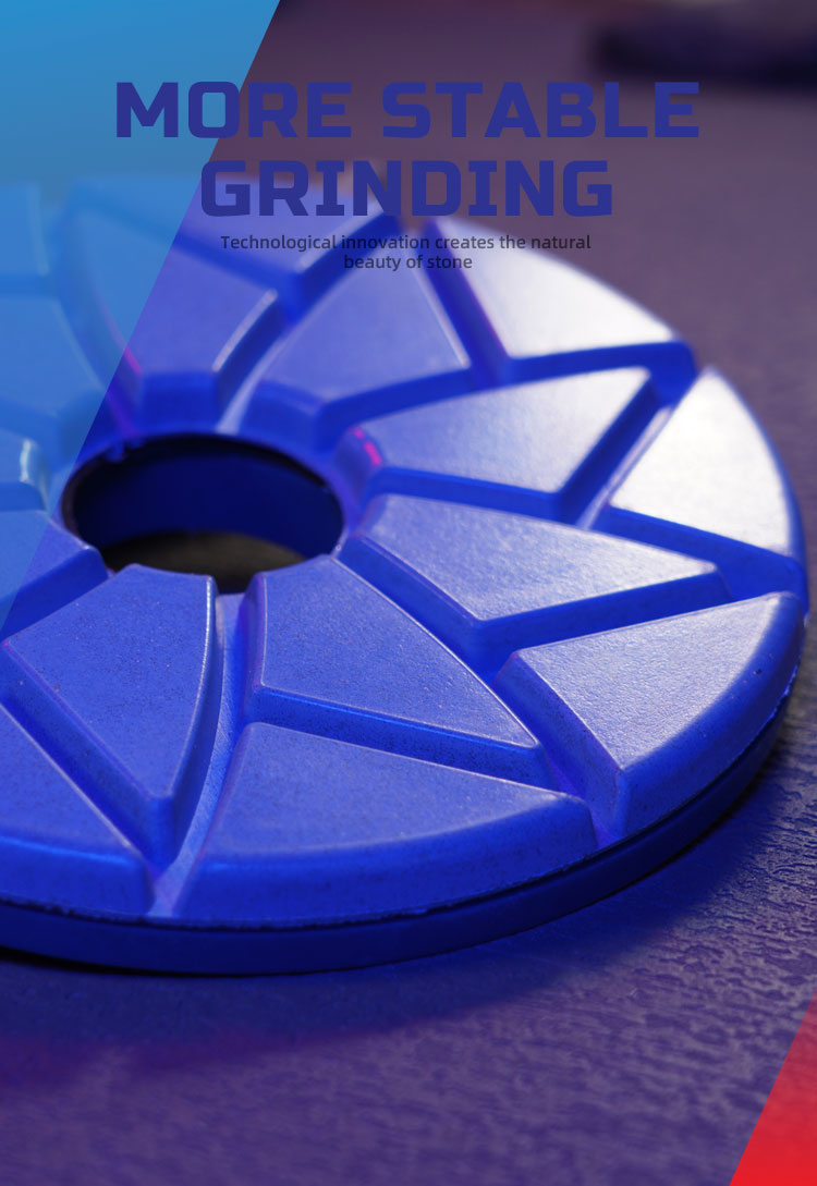 80/100/120/150/180/200/230mm Snail Lock Resin Polishing Pads for Stone Edge Polishing