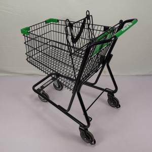 Quality Black Classic Lightweight Shopping Trolley Cart American Style 80L wholesale