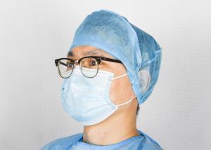Quality Doctors Disposable Nonwoven Surgical Head Cover / Surgical Nurse Cap Bouffant Head Cover wholesale