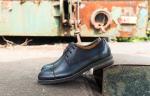 Brown Mens Slip On Leather Sneakers Lace Up Oxford Shoes For Autumn / Spring