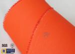 260GSM Acrylic Coated Fibreglass Fabric Orange 0.22MM 39" Oil Resistant