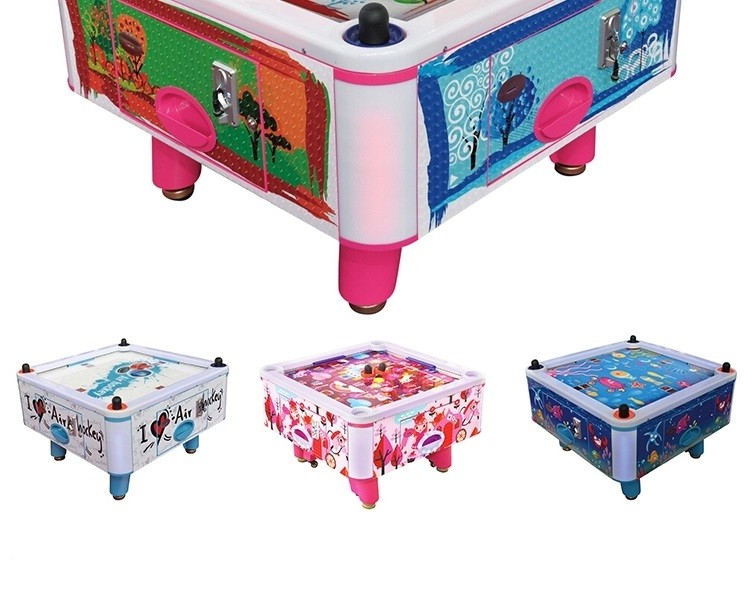Kids Coin Pusher 4 Person Air Hockey Arcade Game Machine 50Hz 380W