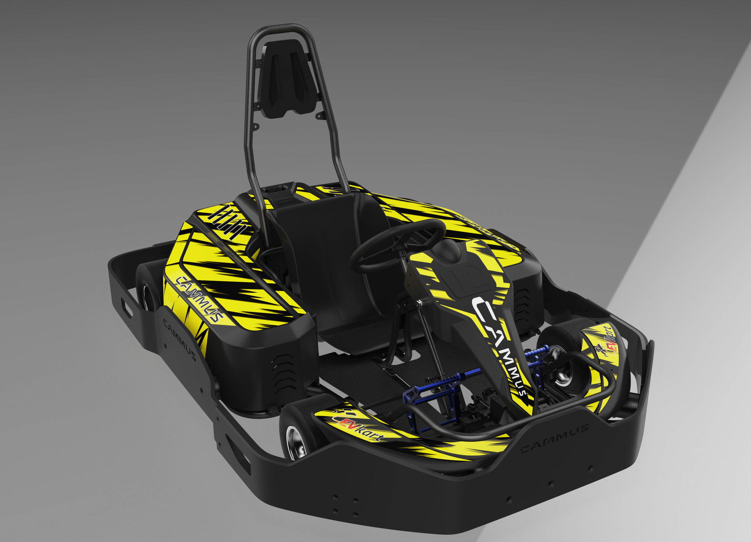 Go Karting 3000RPM Electric Mini Kart With 4 Wheels Drive Fast Speed for Kids