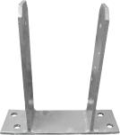 T Type Foot Shaped Steel Concrete Fence Post Anchors Galvanised 100 X 200 X 50mm